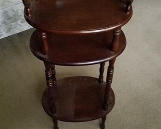 Vintage display table, solid wood