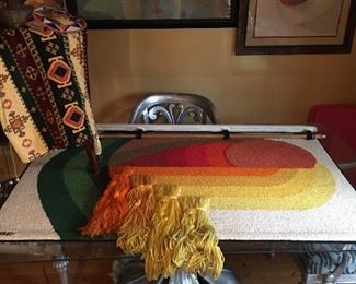 Laurie Cooper Art Mid Century Modern Wall Hanging Dining Table