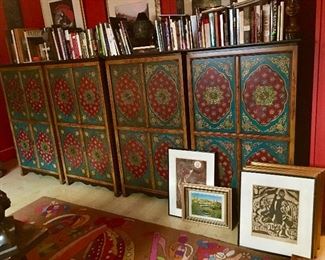 4 Cabinets, Art, Books