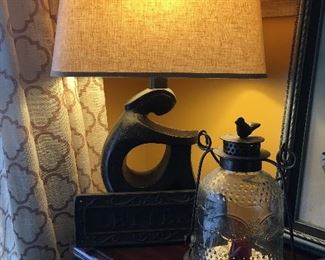 Woman Lamp, Letter Mail Slot, Lantern