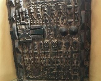 African Wood Carving Door