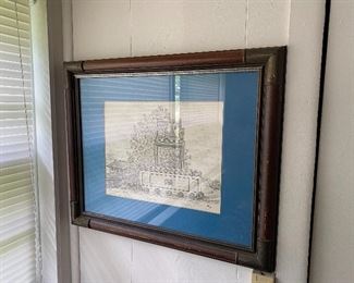 Signed and Numbered Thomasville Big Chair Sketch (Carolyn Walker)