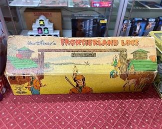 1950's Walt Disney's Frontierland Log Building Set with Box(Complete)