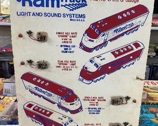Vintage Ram Track Train Light and Sound Systems Counter Display (Unused) 