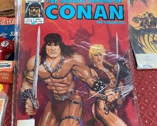 Vintage Editions of Marvel Savage Sword of Conan 