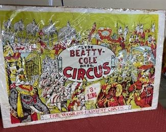 Clyde Beatty Cole Bros. Circus Poster