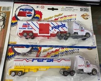Pepsi Cola Tanker Truck and Tractor Trailer