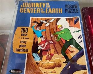 Whitman Journey to the Center of the Earth Jigsaw Puzzle in Box