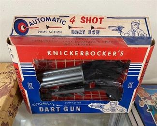 Old Knickerbocker Pump Action Dart Gun in Original Box 