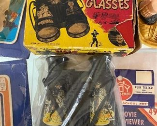 Old Hopalong Cassidy Field Glasses in Original Box
