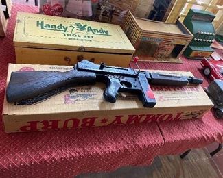 Mattel Tommy Burp Gun in Original Box
