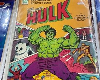1980 Whitman Incredible Hulk Coloring and Activity Book