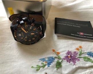 Swiss WWII Pilot Military Incablock Watch $100 (Photo (2/2)