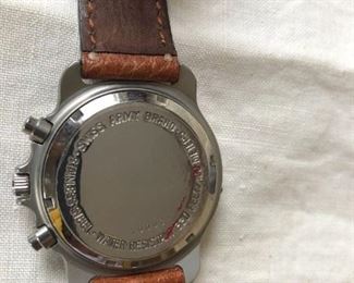 Swiss Army Watch with Leather Strap $100 (Photo 2/3)