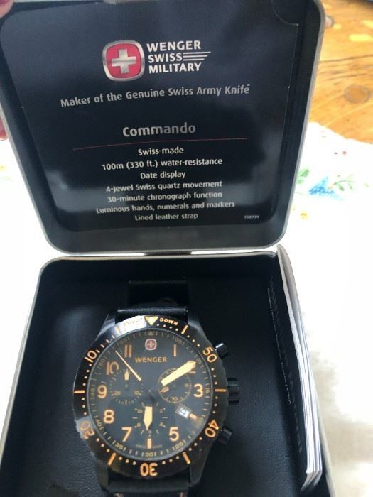 Swiss WWII Pilot Military Incablock Watch $100 (Photo (1/2)