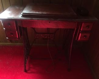 SINGER Treadle Sewing Machine--Good Condition