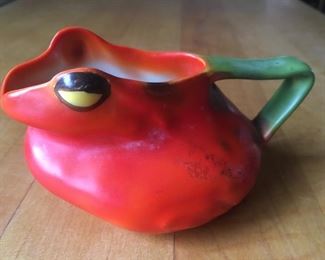 Stunning Frog Cream Pitcher--Lots of other Pitchers and Kitchen Art to choose too!