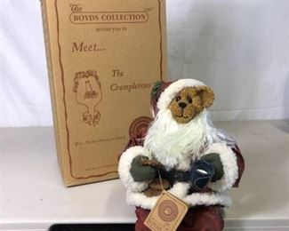 The Boyds Collection The Crumpletons Series Santa - Hangs off of Shelf 12â Tall Location Blue Corner Shelf