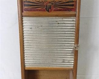 Maid-Rite Columbus Ohio Washboard Company Hanging Shelf with Door
