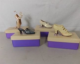 Lot of 4 Just The Right Shoe by Raine - Edwardian Grace, I Do, En Pointe, Shimmering Night