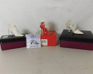 Lot of 3 Just The Right Shoe by Raine Plus Shoe Pin - Mrs. Claus Snowflake Surprise, Wrap It Up and Let It Snow