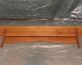 Wooden Display Wall Shelf and Quilt Hanger