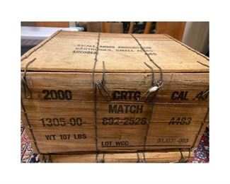 2000 Round Sealed Crate of WCC .45 Match Ammunition
Includes: Sealed crate with 2 x 1000-rd ammo cans of WCC .45 match