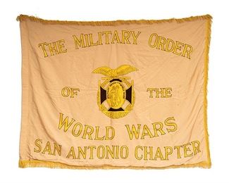 "Military Order of the World Wars San Antonio Chapter" Flag