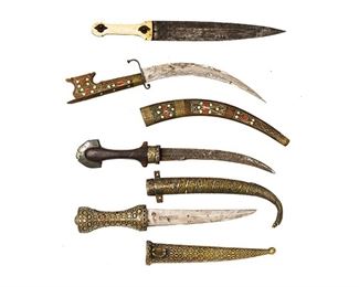 Set of 4 Middle Eastern Style Daggers