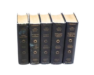  "The Great War" Five Volume Book Set, published by George Barrie's Sons