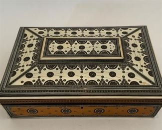 Syrian Inlaid Sewing Box - P2. Available ONLINE ONLY @ www.scavengersparadise.com Please read all Terms & Conditions before purchasing.