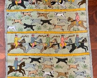 Vintage Folk Art Hunt Scene - CR 3. Available ONLINE ONLY @ www.scavengersparadise.com Please read all Terms & Conditions before purchasing.