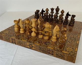 Moroccan Inlay Chess & Backgammon Set - DO 10. Available ONLINE ONLY @ www.scavengersparadise.com Please read all Terms & Conditions before purchasing.