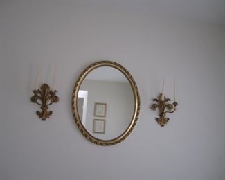 MIRROR AND SCONCES