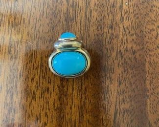 sterling turquoise pendant