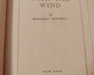 Gone With The Wind Book June 1936 Printing