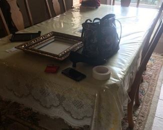 . . . a nice dining table and chairs