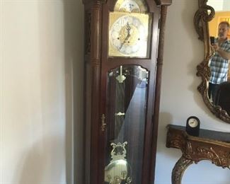 a very nice grandfather clock