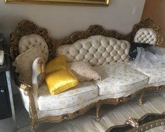 . . . an ornate couch