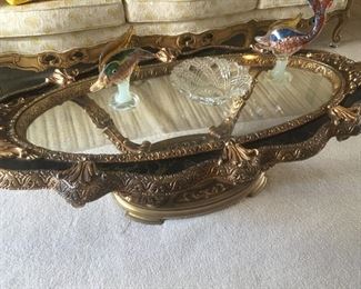 . . . a beautiful glass coffee table