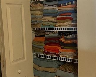 Linen closet full