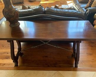 Walter E. Smithe - Console table - dark antique  - Like New   5'11"L  x 1'9"D  x  3'5"h