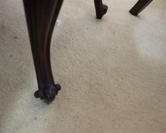 Legs of the chairs