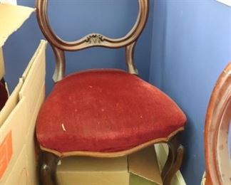 One of 5 antique cherry chairs from England