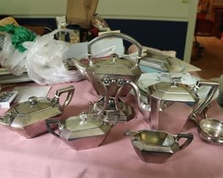 Art Deco sterling silver tea set!!!