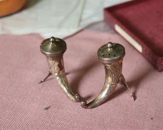 Sterling silver salt and pepper shakers