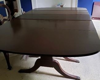 Antique cherry drop leaf table  Seats 10!!