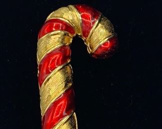 Estee Lauder Candy Cane Pleasures Solid Perfume Compact Holiday