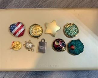 Este Lauder Lot of Compacts Perfume and Case
