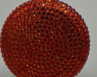 Estee Lauder Red and Pink Crystal Compact RARE